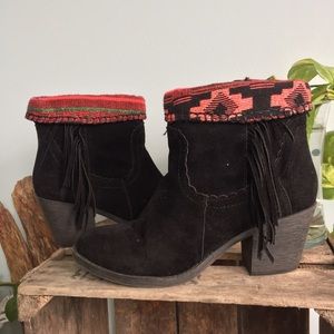 Black Suede Booties